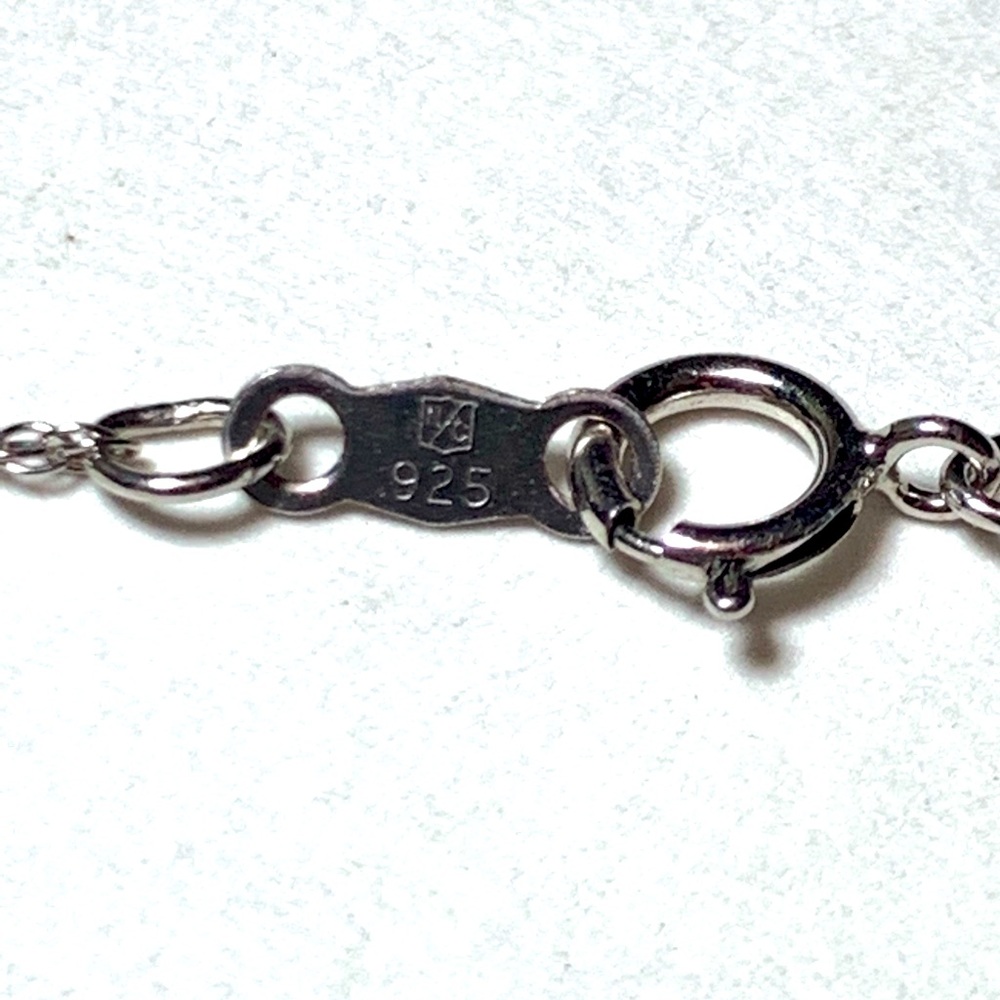 Sterling and Gold Diamond Cross Necklace - Picture 9 of 9